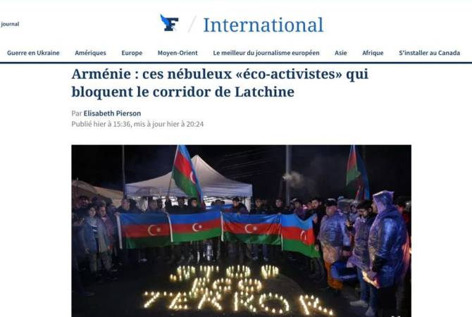 Непонятные «экоактивисты», перекрывшие Лачинский коридор: Le Figaro