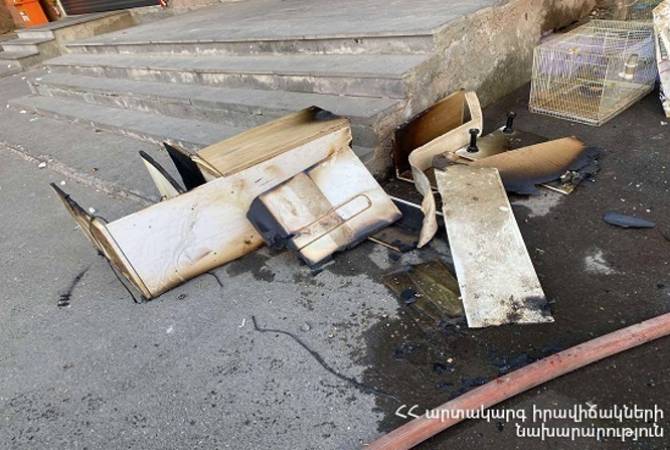  В результате пожара в зоомагазине на ул. Чарагайтаин в Ереване погибли животные 