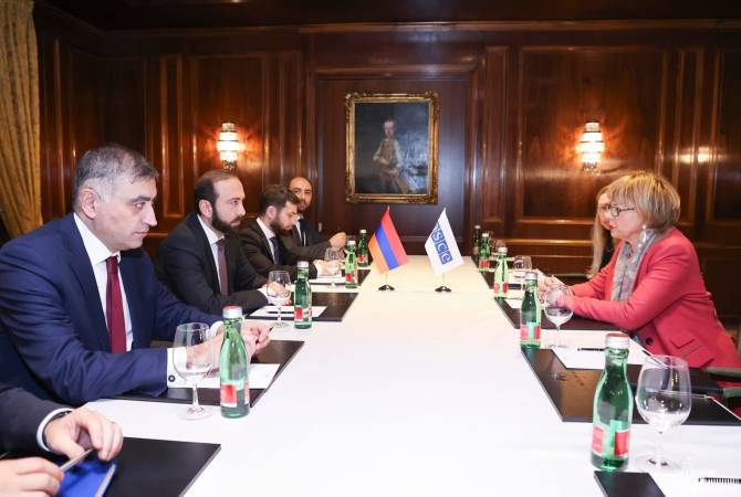 تعديات أذربيجان وإغلاق الممرتعرقل جهود أرمينيا لإحلال السلام-وزير الخارجية ميرزويان للأمينة 
العامة لمنظمة الأمن والتعاون