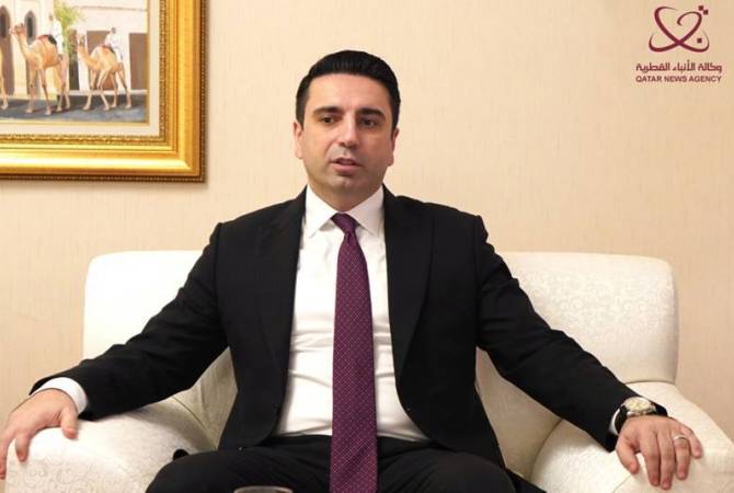 Armenia and Qatar can connect the world economically. Alen Simonyan’s interview to 
Qatar News Agency