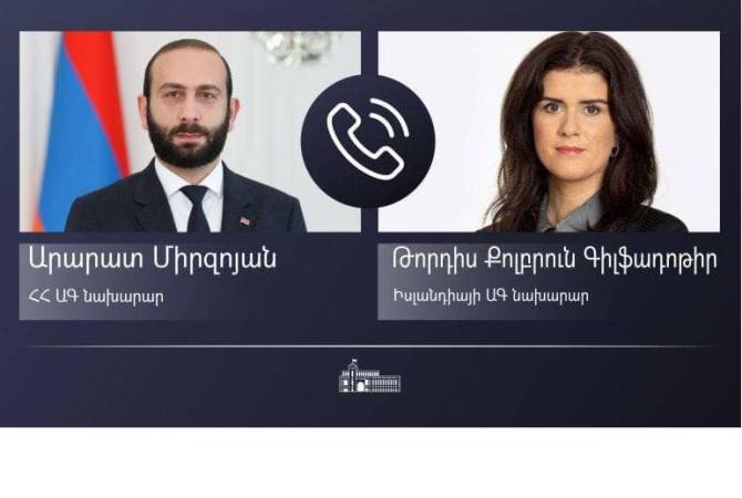 Foreign Ministers of Armenia and Iceland refer to the situation in Nagorno-Karabakh 
resulted by Lachin Corridor blocking
