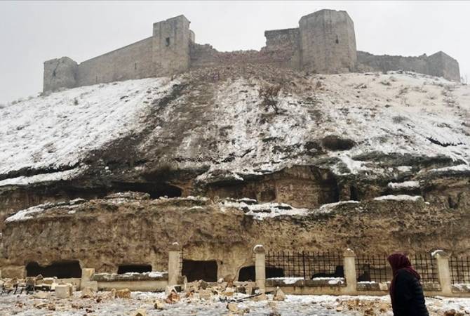 Крепость в Газиантепе обрушилась в результате землетрясения