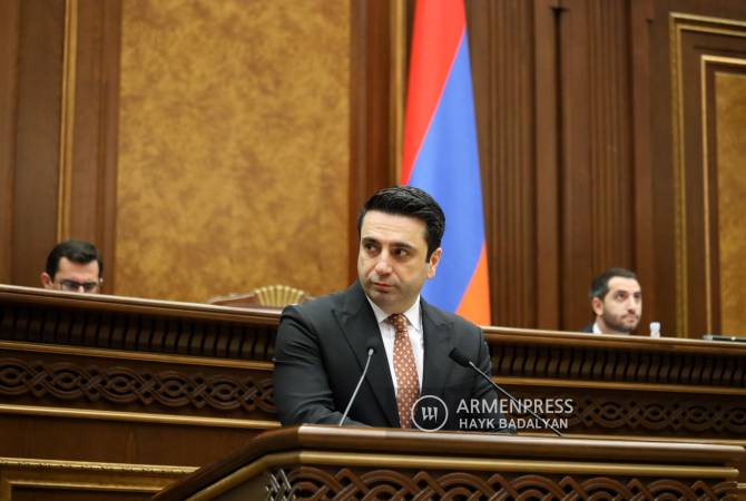 We didn’t hear anything new – Speaker Alen Simonyan on Russian FM’s recent statement 
on Nagorno Karabakh  