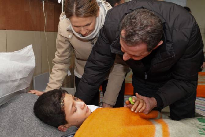 Асад посетил пострадавшие от землетрясения районы и говорил о равнодушии 
Запада