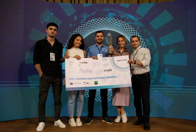 Национальный победитель Армении 2022 года HOPSHOP вышел в финал Кубка мира 
по предпринимательству