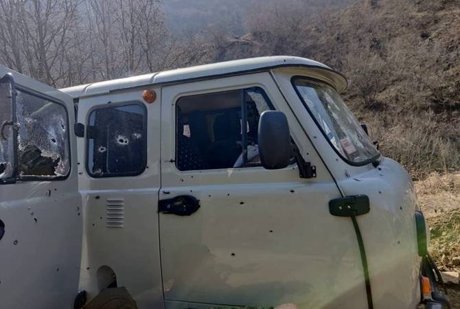 نتيجة هجوم أذري إرهابي على شرطة آرتساخ-ناغورنو كاراباغ استشهاد ثلاث ضباط 