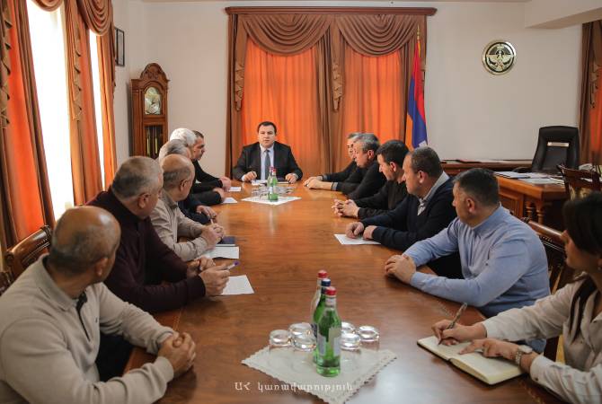Menteri Negara Artsakh menerima perwira tentara cadangan
