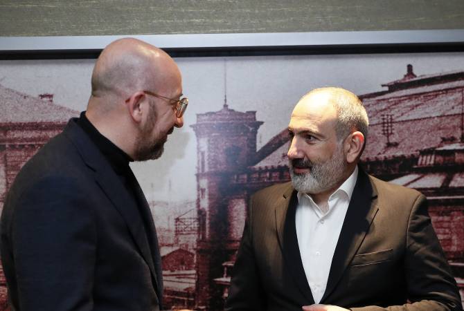 Pashinyan holds phone call with Charles Michel, expresses concern over Azerbaijan’s 
growing aggressive rhetoric