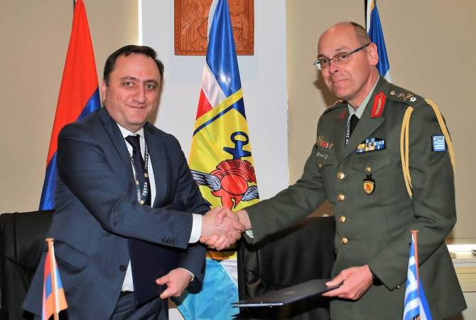 Υπογράφηκε νέο πρόγραμμα στρατιωτικής συνεργασίας μεταξύ Αρμενίας και Ελλάδας