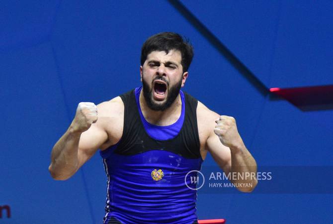 عضو منتخب أرمنييا كاريك كارابتيان يحرز بطولة أورويا ورقم قياسي عالمي جديد برفع الأثقال-حصاد 
أرمينيا بالبطولة يصل ل9 ذهب-