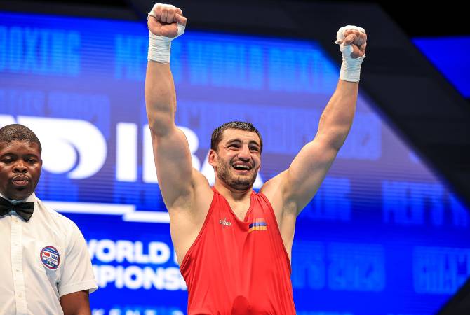 Armenia’s Narek Manasyan wins heavyweight bronze at IBA Men’s World Boxing 
Championships