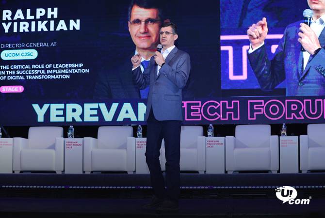  Гендиректор Ucom подчеркнул решающую роль лидерства на пути к успешной 
цифровой трансформации на Yerevan Tech Forum 2K23 