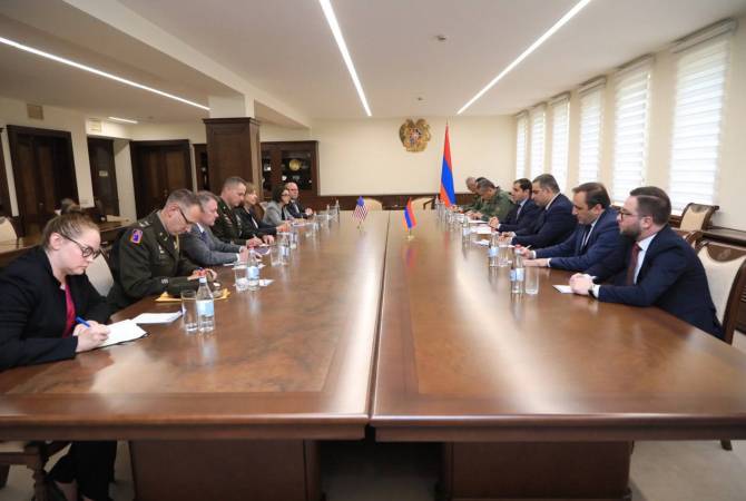 Министр обороны Армении принял представителей департамента обороны США