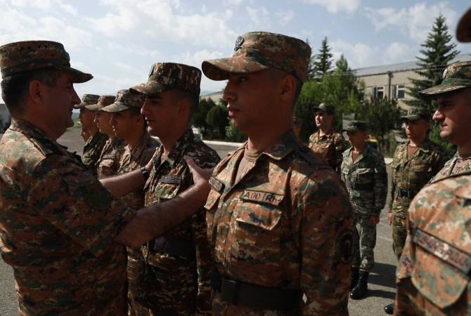 Стартовал процесс аттестации военнослужащих ВС Армении