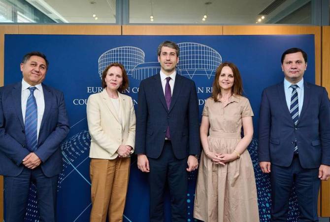  Министр юстиции Армении в Страсбурге провел встречу с председателем ЕСПЧ 
