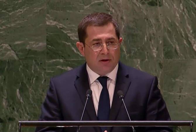 على المجتمع الدولي مسؤولية اتخاذ الإجراءات اللازمة-ممثل أرمينيا يثير في الأمم المتحدة قضية 
ممر لاتشين المغلق- 