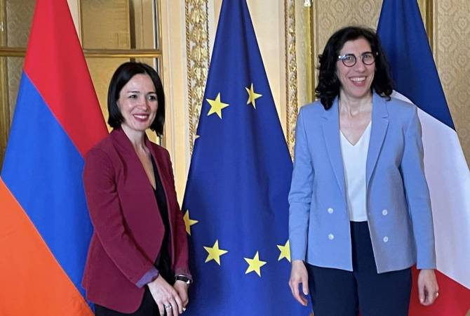  Министр образования, науки, культуры и спорта Армении провела встречу с 
министром культуры Франции  