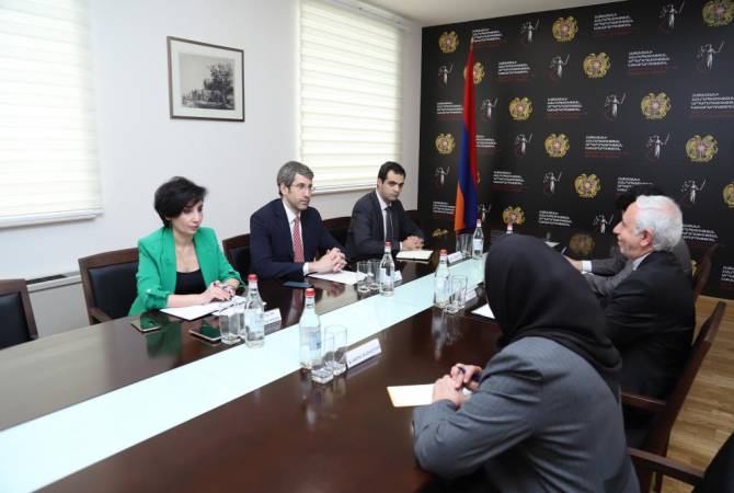  Министр юстиции принял посла Ирана: обсуждено армяно-иранское сотрудничество 
в правовой сфере 