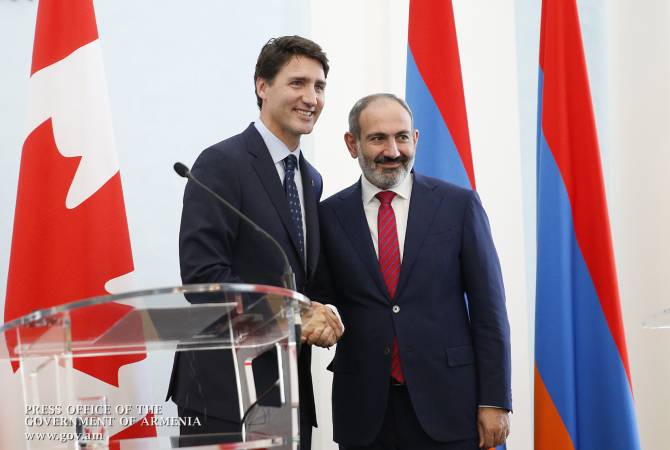 Лучшее проявление связей наших стран — скорое открытие посольства Канады в 
Ереване. Пашинян поздравил Джастина Трюдо 