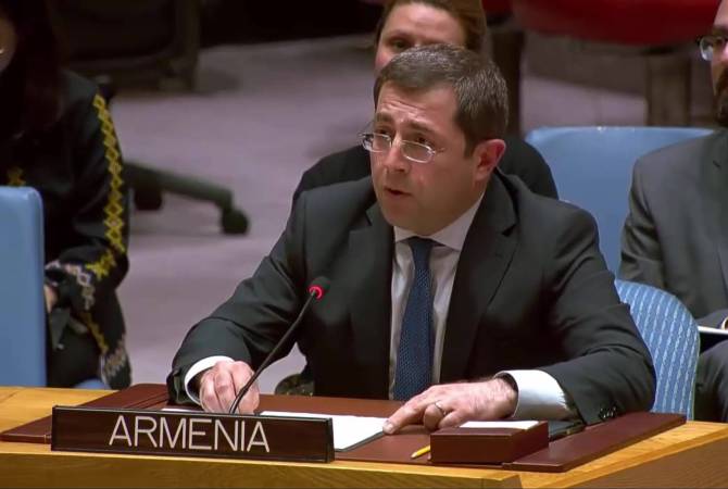 ضرورة تحرّك المجتمع الدولي-الأطفال يموتون وهناك أزمة إنسانية وإجرام ترتكبه السلطات الأذرية-
مندوب أرمينيا بالأمم المتحدة 
