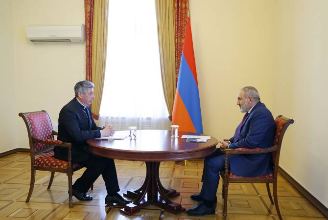 Премьер-министр Пашинян принял Апостольского нунция Святого Престола в 
Армении, архиепископа Жозе Авелину Бетанкура