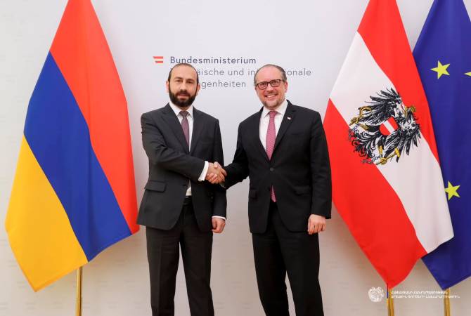 وزير الخارجية الأرمني آرارات ميرزويان يلتقي نظيره النمساوي ألكسندر شالنبرغ في فيينا