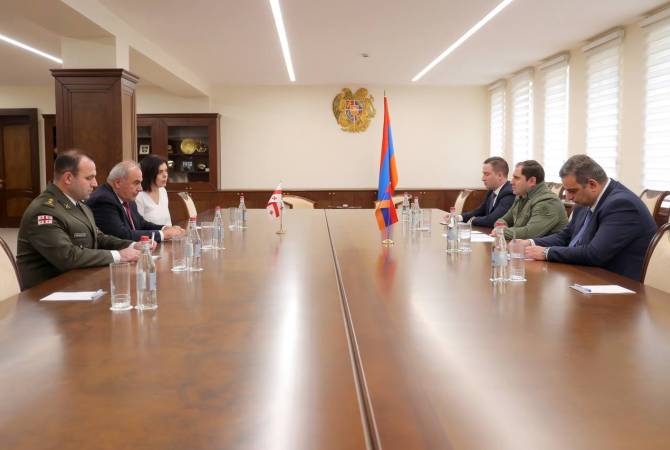  Обсуждены вопросы расширения армяно-грузинского сотрудничества в оборонной 
сфере 