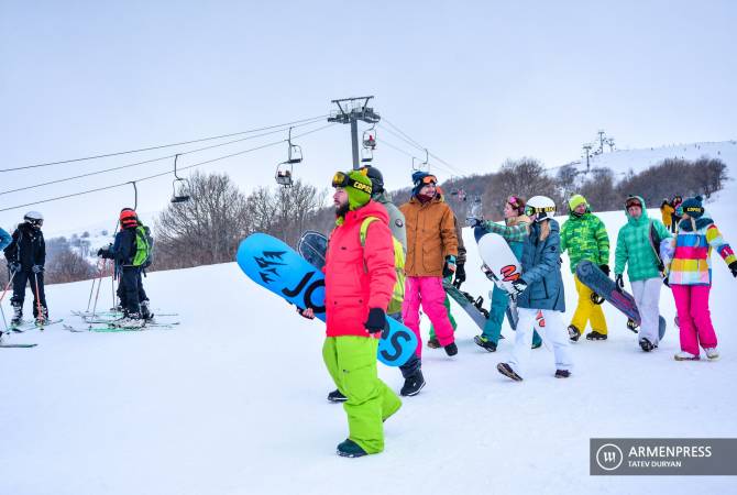 Le premier système de neige artificielle sera lancé dans la station de ski de Tsaghkadzor 
en Arménie