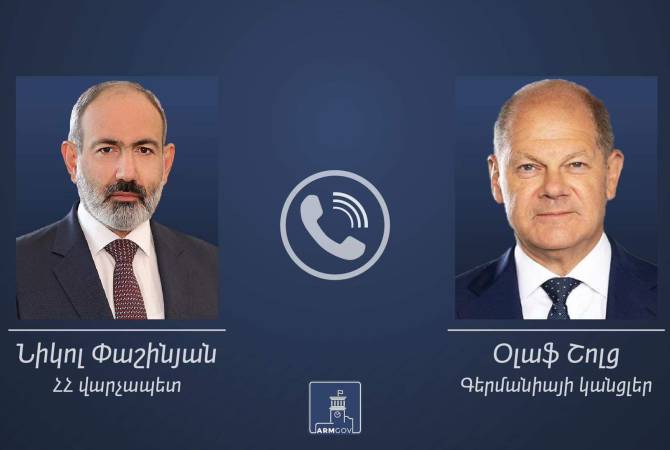 During phone call with Pashinyan, German Chancellor Olaf Scholz expresses readiness to 
support peace efforts 