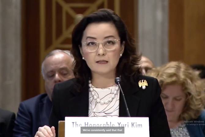 U.S. will not countenance any action to ethnically cleanse Armenian population of 
Nagorno-Karabakh - Yuri Kim 