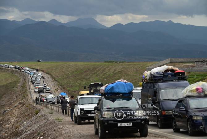 42,500 forcibly displaced persons cross into Armenia from Nagorno-Karabakh 