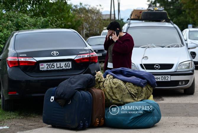 74 400 personnes déplacées de force du Haut-Karabakh vers l’Arménie d’après le 
décompte établi à 18h00