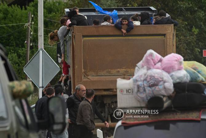 100,617 forcibly displaced persons have crossed into Armenia from Nagorno-Karabakh