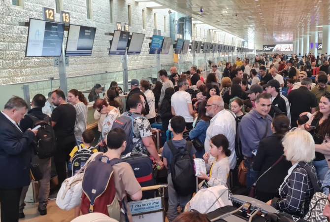  Из Тель-Авива в Ереван прилетят 190 граждан РА и армян по национальности 