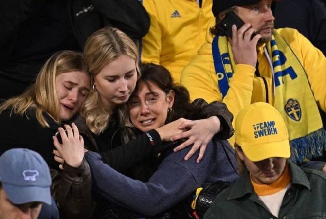 Двое шведов погибли в результате стрельбы в Брюсселе: футбольный матч Бельгия-
Швеция был приостановлен