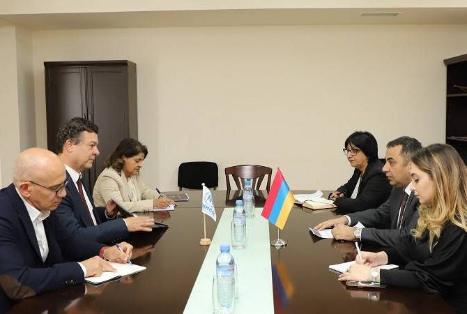  Замглавы МИД Армении принял директора Европейского регионального бюро УВКБ 
ООН  