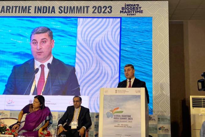  Министр ТУИ Армении принял участие в Глобальном морском саммите Индии в 
Мумбаи 