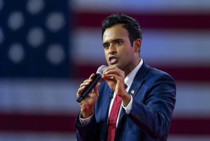 WATCH: U.S. Republican presidential candidate Vivek Ramaswamy calls out Piers Morgan 
for not covering Nagorno-Karabakh