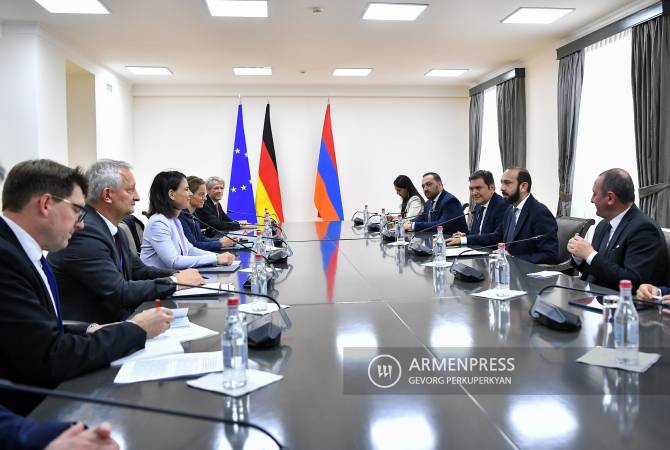  Главы МИД Армении и Германии обсуждают вопросы двусторонней и региональной 
повестки  
