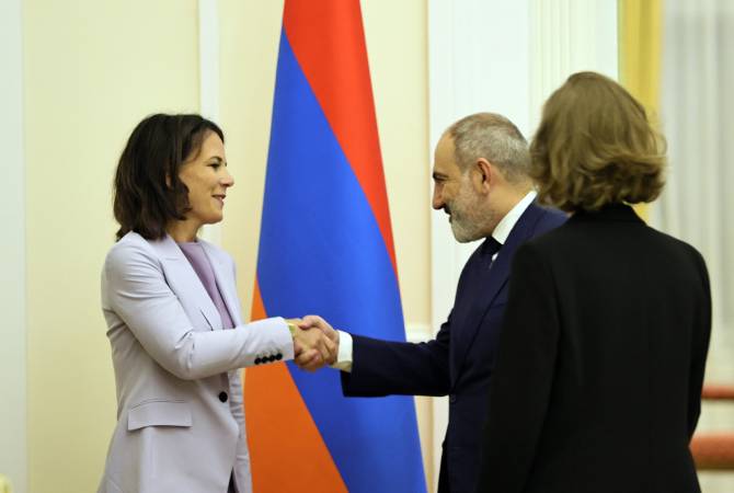 Le Premier ministre Pashinyan a reçu la délégation conduite par la Ministre allemande des 
Affaires étrangères