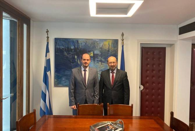  Посол Армении провел встречу с заместителем министра иностранных дел Греции по 
вопросам диаспоры  
