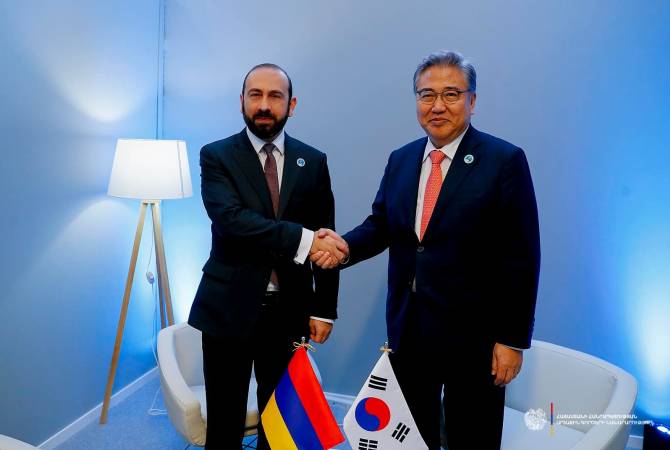 Les ministres des Affaires étrangères de l'Arménie et de la Corée discutent des efforts 
déployés pour instaurer la paix 