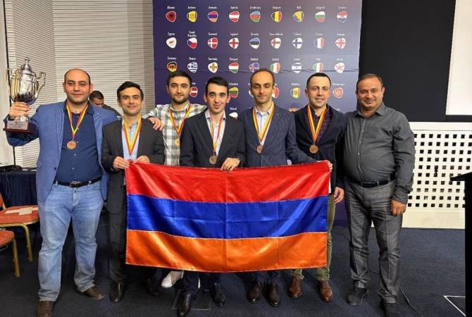 منتخب شطرنج أرمينيا للرجال يحرز الميدالية البرونزية لبطولة أوروبا بفوزه في الجولة الأخيرة على 
منتخب إنكلترا 