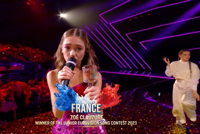 أرمينيا تحصل على المركز الثالث بمسابقة الأغنية الدولية يوروفيجن للصغار 2023-فرنسا تحصل 
على المركز الأول-