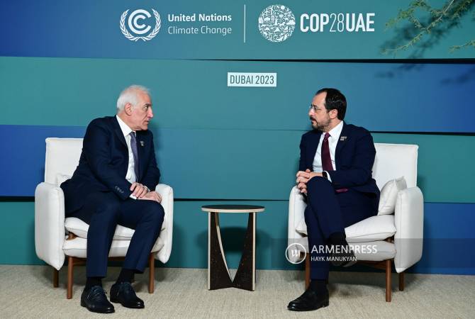 Armenian President meets with Cypriot counterpart during COP28