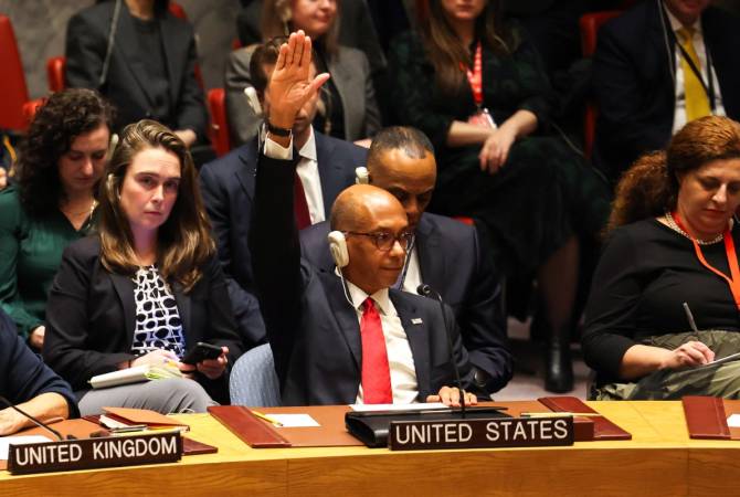 US vetoes UNSC resolution demanding ceasefire in Gaza