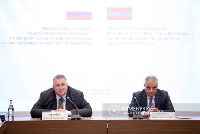 Overchuk: Rusia y Armenia están interesadas en abrir nuevas rutas para el transporte de 
carga
