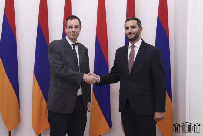 Deputy Speaker Ruben Rubinyan meets with Austrian Ambassador 