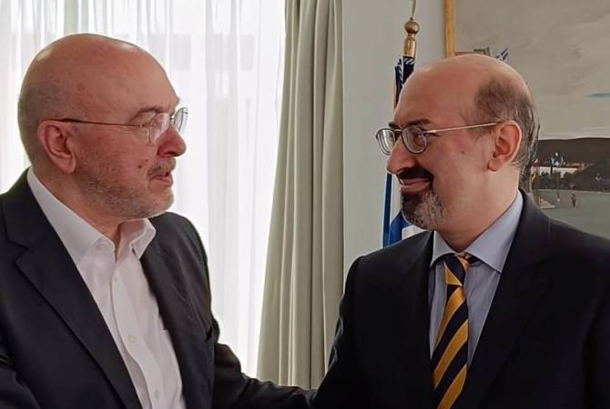 亚美尼亚大使会见希腊外交部副部长