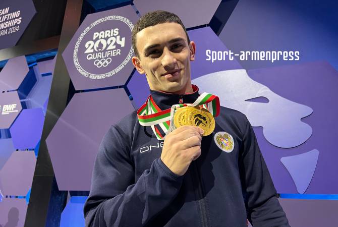 2 kez Avrupa şampiyonu olan halterci Gor Sahakyan,
